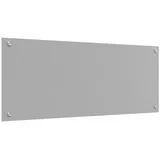 vidaXL Küchenrückwand Hellgrau 100x40x0,6 cm Hartglas