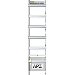 1St. ABN VA19, Verteilerfeld 1V 1APZ 250x300mm 1V7, 84TE, BxH: 250x1350mm
