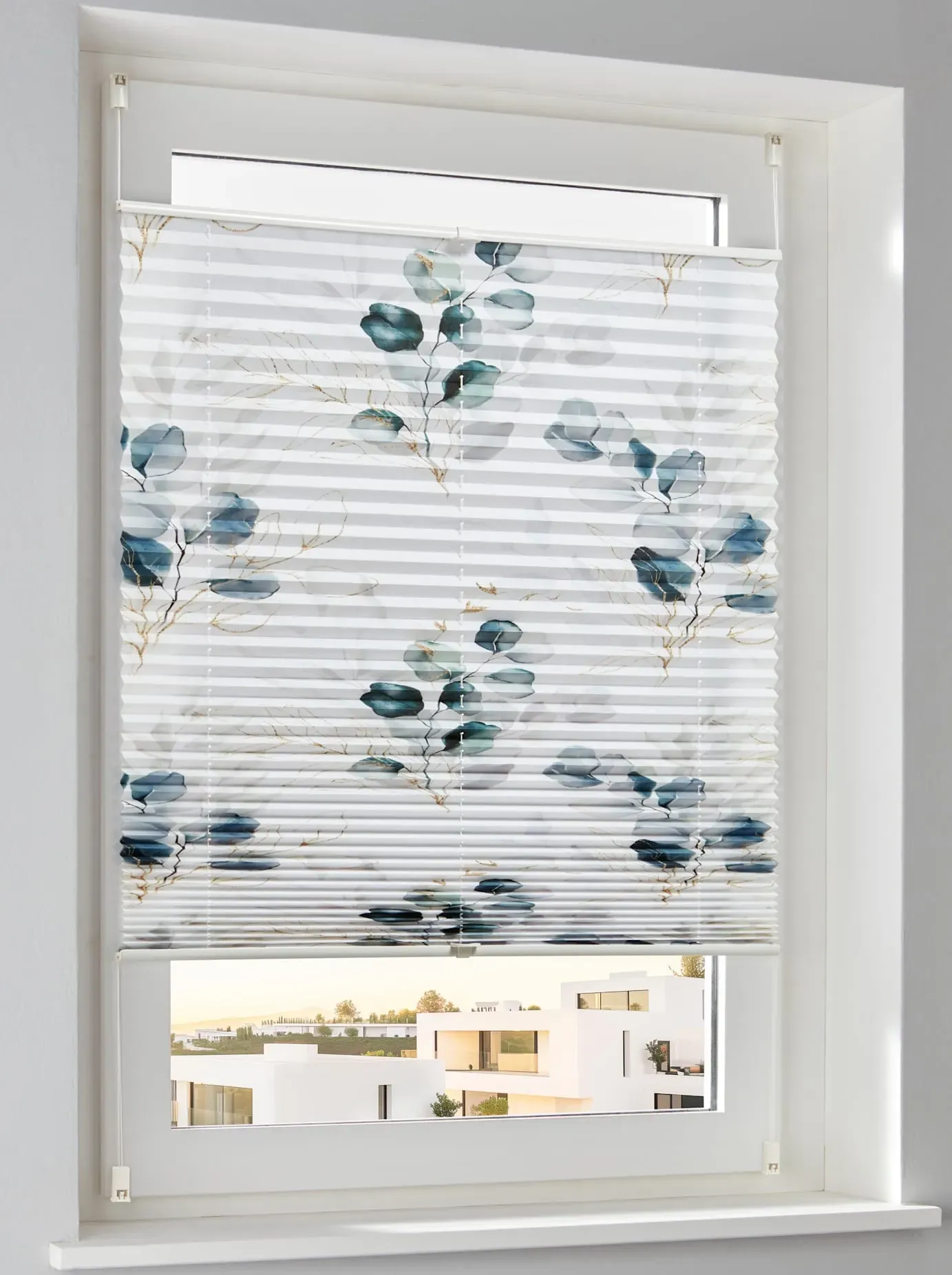 Jalousie HEINE HOME Gr. 2, weiß, bedruckt, B:50cm H:130cm, Jalousien