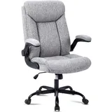 luxuskollektion Ergonomischer Bürostuhl Stoff Grau