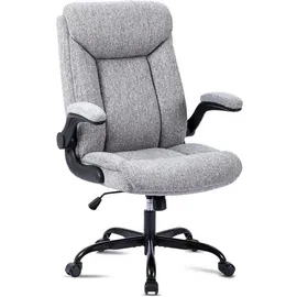 luxuskollektion Ergonomischer Bürostuhl Stoff Grau