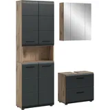 xonox.home Badmöbel-Set Nox Oak 3-tlg. Braun