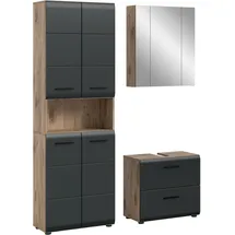 xonox.home Badmöbel-Set Nox Oak 3-tlg. Braun