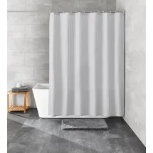 KLEINE WOLKE Duschvorhang Sanna 120 x 200 cm grau