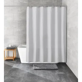 KLEINE WOLKE Duschvorhang Sanna 120 x 200 cm grau