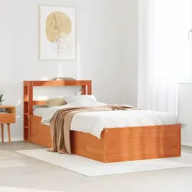 vidaXL Massivholzbett 100 x 200 cm Braun