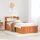 vidaXL Massivholzbett 100 x 200 cm Braun