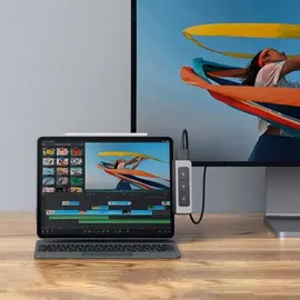 Hyper Drive Media 6-in-1 USB-C Hub for iPad Pro/Air