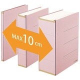 PLUS JAPAN Zero Max Ordner pink Karton 1-10 cm DIN A4