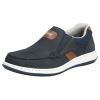 Rieker Slipper Mokassin, Loafer, Komfortschuh mit Gummizug für guten