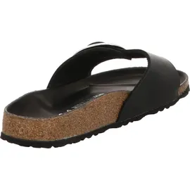 Birkenstock Madrid Big Buckle Nubukleder geölt schmal schwarz 35