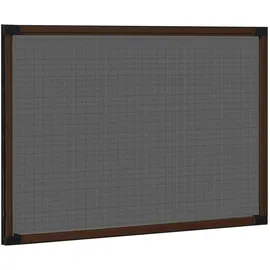 vidaXL Ausziehbarer Insektenschutz für Fenster 143 x 50 cm Braun