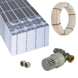 Warmwasser Fußbodenheizung HoWaTech DRY 5-10m2 Paket RTL