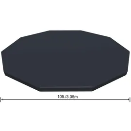 BESTWAY Pool-Abdeckplane Flowclear grau 305 cm