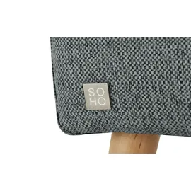 Soho Polsterhocker Jolyn 49 x 45 x 49 cm Grau