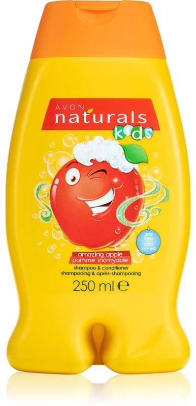 Avon Naturals Kids Amazing Apple Shampoo und Conditioner 2 in 1 für Kinder mit Duft Amazing Apple 250 ml