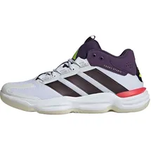 adidas Herren Courtstabil Indoor Performance Shoes, Cloud White/Aurora Met. / Aurora Plum, 48 2/3 EU