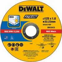 DeWalt High Performance Trennscheiben 125x1x22,23mm Inox Typ 41 (flach)