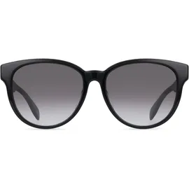 Mcqueen Alexander McQueen AM0387SK Damen-Sonnenbrille Vollrand Panto Kunststoff-Gestell, schwarz
