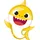 Amscan Baby Shark Supershape Luftballon