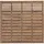 Delta Zaun Sina 180 x 180 cm Braun/Kiefer