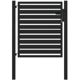 vidaXL Gartentor Gartentor Abschließbar Schwarz 100x100 cm Aluminium schwarz
