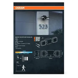 Osram Außenleuchte Kunststoff 10 W inkl. Dämmerungssensor und Bewegungsmelder schwarz