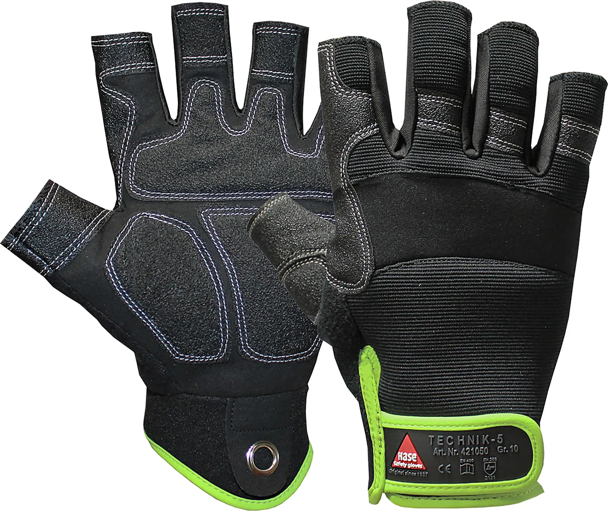 Hase Montagehandschuhe Technik 5, schwarz, 12