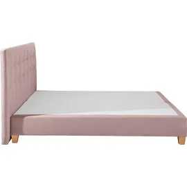 Home Affaire Boxspringbett HOME AFFAIRE "Moulay", lila (flieder), B:174cm L:231cm, Komplettbetten, Boxspringbett, inkl. Topper, in Überlänge 220 cm, 3 Härtegrade, auch in H4