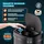 monzana MONZANA® Edelstahl Mülleimer Küche 58 L Automatik mit Bewegungssensor Soft-Close-Deckel Wasserdicht USB-Kabel Smarter Abfalleimer Müllbehälter Schwarz
