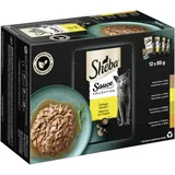 Sheba Varietäten Frischebeutel x 85 g - Sauce Collection Geflügel, Truthahn)
