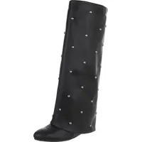 Ital-Design Keilstiefel Damen Schwarz 39