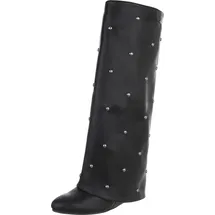 Ital-Design Keilstiefel Damen Schwarz 39