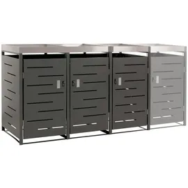 MCW Mülltonnenverkleidung H40 125 x 198 x 84 cm anthrazit