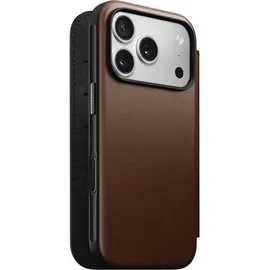 Nomad iPhone 17 Pro Flipcase braun