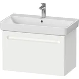 Duravit No.1 Waschtischunterbau wandhängend, 1 Auszug, 740x426x478mm, mit Siphonausschnitt und Innenschubkasten, N14383018180000, Farbe: Weiß matt