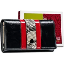 Peterson Damen Geldbörse schwarz/rot