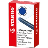Stabilo 5/0-041 Tintenpatronen zum Nachfüllen - Refill - blau (löschbar) - 6er Pack
