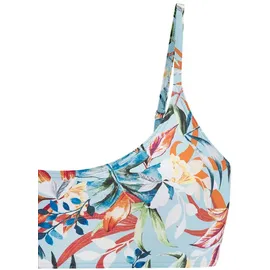 VENICE BEACH Bustier-Bikini-Top Damen hellblau-bedruckt Gr.34 Cup A/B