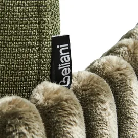 Beliani Esszimmerstuhl 2er Set AMITY Stoff Grün