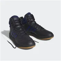 Adidas Herren Hoops 3.0 Mid Lifestyle Basketball Classic Fur Lining Winterized Shoes, Carbon/Dark Blue/GUM4, 44 2/3 EU - 44 2/3 EU