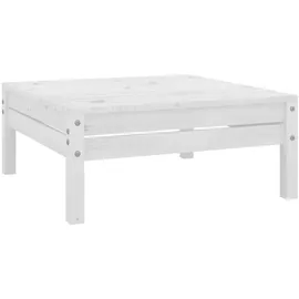 vidaXL Gartenhocker 65,3 x 23,4 x 28,5 cm weiß 1 St.