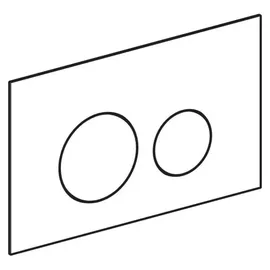 Geberit Sigma40 Betätigungsplatte Weiß Glas