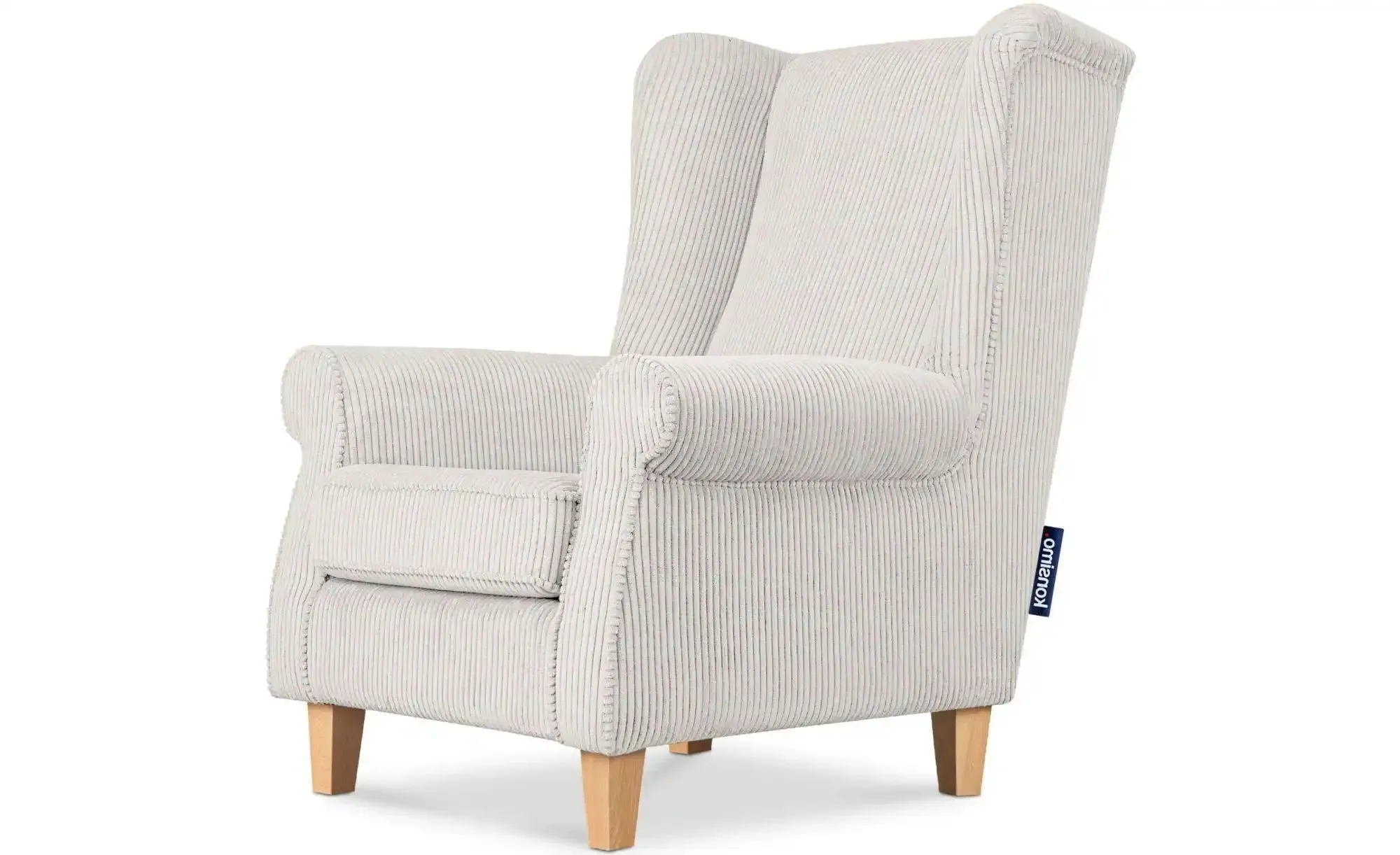 KONSIMO Ohrensessel  Miles ¦ creme ¦ Maße (cm): B: 82 H: 105