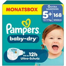 Pampers Baby-Dry Gr. 5+ (12-17 kg) 168 St.