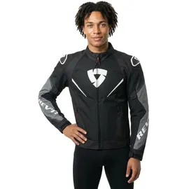 RevIt! Quantum 3 Air Textiljacke Schwarz/Grau/Weiß XXL