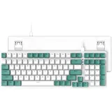 ZIYOU LANG K3 Mechanische Tastatur, Abnehmbarer USB C kabelgebundener Mechanical Blue Switch, Beleuchtet, LED-beleuchtet, Gaming-Tastatur, Kompakte 100 Tasten mit Number Pad, PC-Gaming-Tastatur