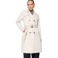 Zero Trenchcoat mit Gürtel und seitlichen Eingrifftaschen, Beige, 38