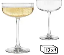 LIBBEY Trinkglas Coupe LINEAR, 251 ml 70111 , 1 Karton = 12 Stück