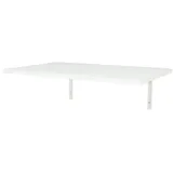 [en.casa] Wandklapptisch Klepp 72x45cm Klappbarer Esstisch Bartisch platzsparend Küchentisch zur Wandmontage Mehrzwecktisch Weiß - Weiß